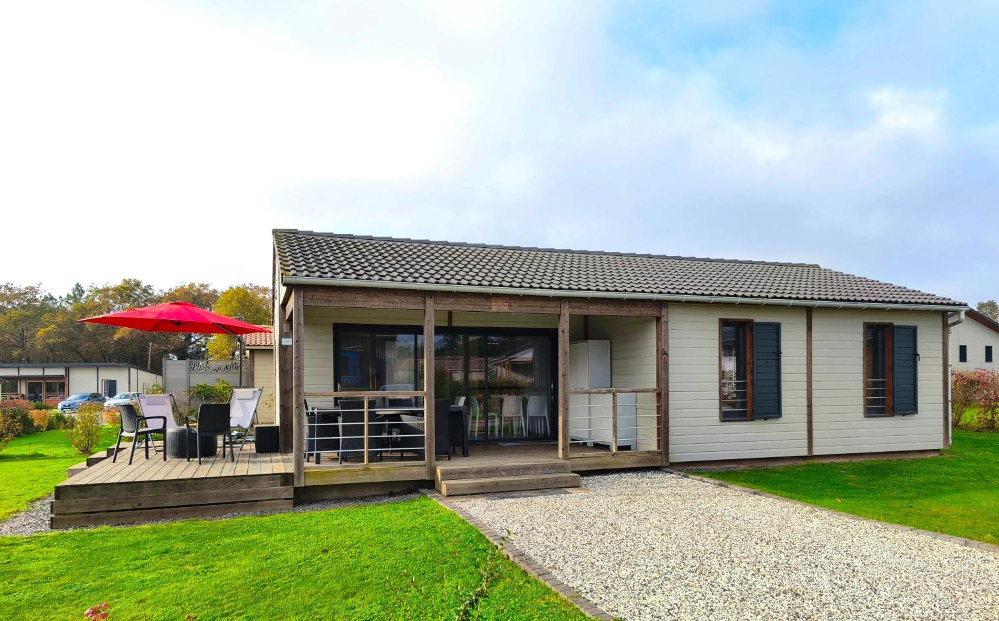 Chalet 3 Chambres Dans Un Domaine Prive Avec Piscine Chauffee Et City Park Marzan Exterior foto